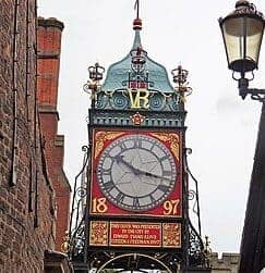 Eastgate Clock in Chester city centre