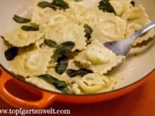 selbstgemachte Ravioli mit Ricotta-Füllung - Foodblog Topfgartenwelt