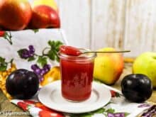 Apfel-Pflaumen-Marmelade optional mit Zimt | alternativ Apfel-Zwetschgen-Marmelade - Foodblog Topfgartenwelt