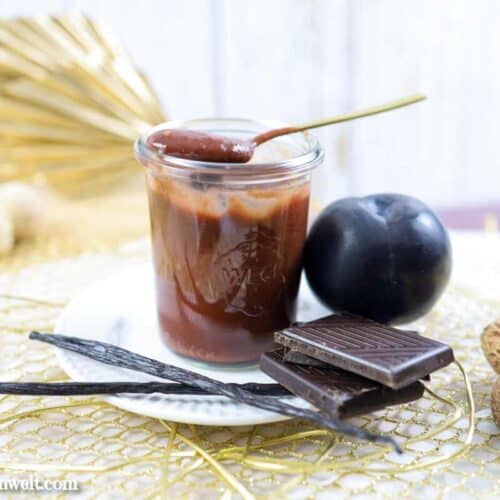 Pflaumenmarmelade mit Schokolade und Vanille - Foodblog Topfgartenwelt