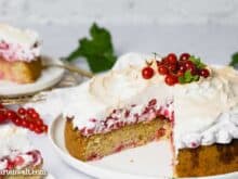 Johannisbeerkuchen mit Baiser, Träubleskuchen mit Baiserhaube - Foodblog Topfgartenwelt