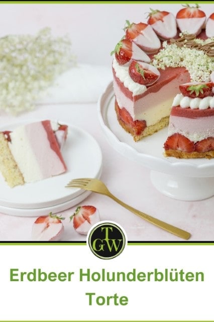 Köstliche Erdbeer Holunderblüten Torte selber machen