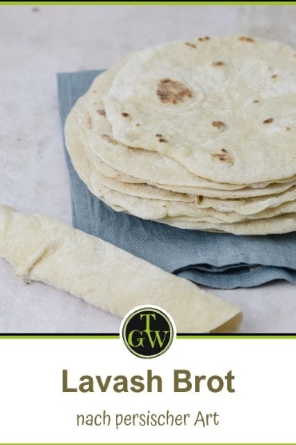 Lavash Brot - Pinterest - Foodblog Topfgartenwelt