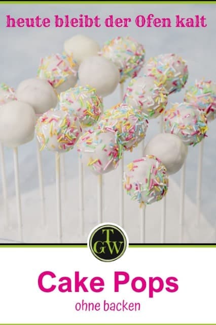 Leckere Cake Pops ohne backen mit Frischkäse und Marmelade