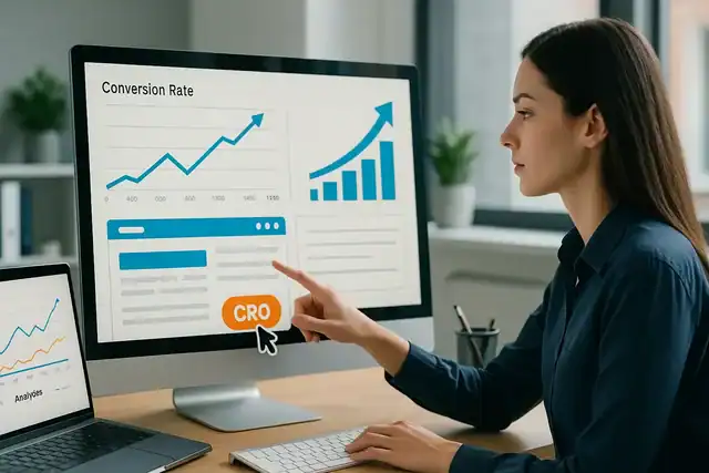 Website funnel turning visitors into conversions