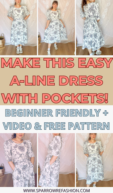 how to stitch a line dress Sew Flattering A-Line with Pockets Satin Mermaid Beach Wedding 909 Color:Photo (Powder)
