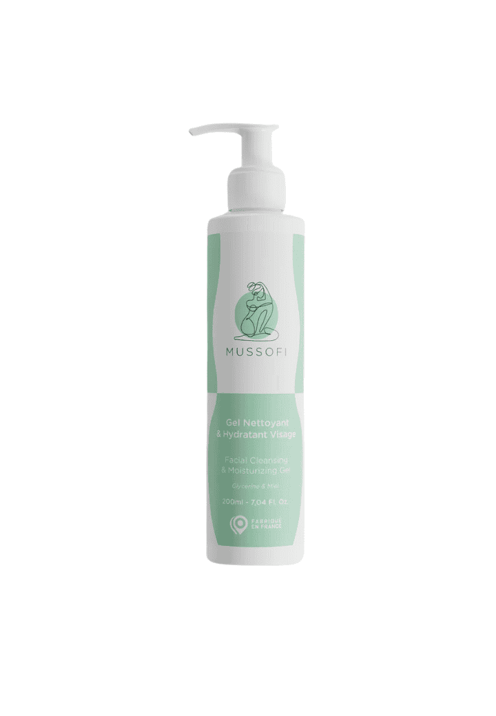 gel nettoyant et hydratant visage mussofi