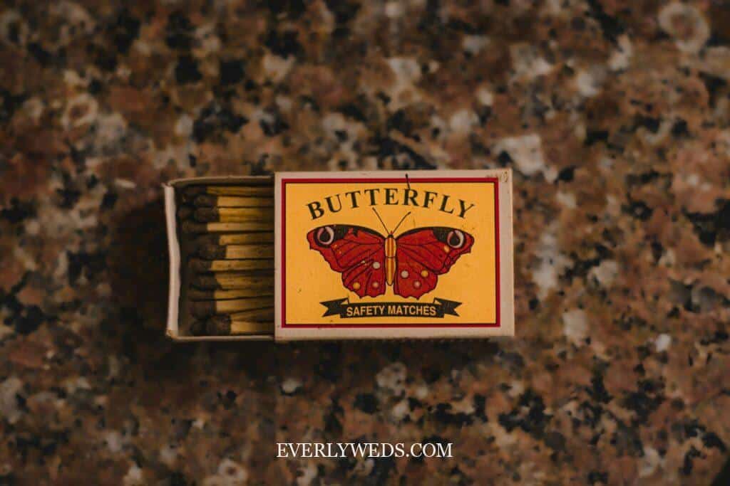 a box of butterfly cigarettes sitting on top of a counter