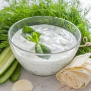 This easy vegetable dip recipe is the perfect complement to raw fresh vegetabes. Make it for yourself or bring it as your quick and easy contribution to a party!