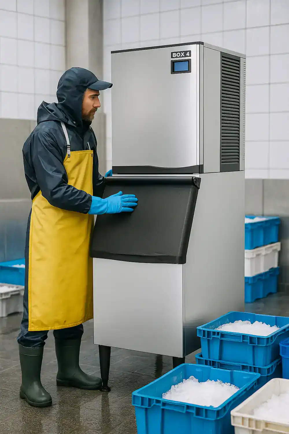 Máquina de hielo industrial de 450 kg | BOXA