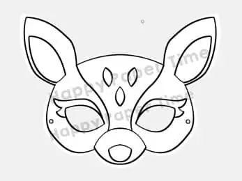 deer face mask template