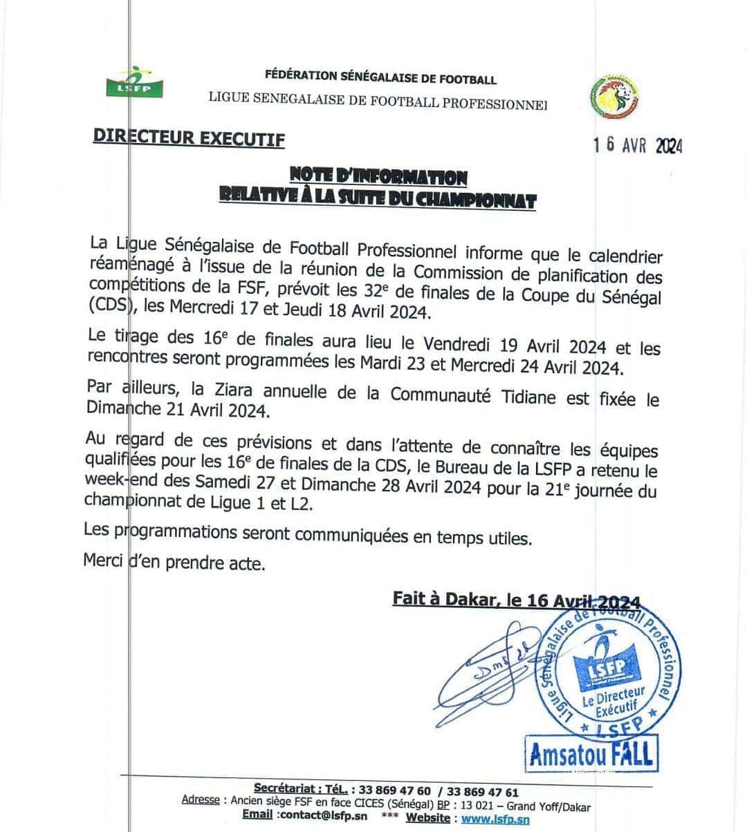 Ligue Pro - La 21e journée du championnat reportée au week-end du 27-28 avril - wiwsport