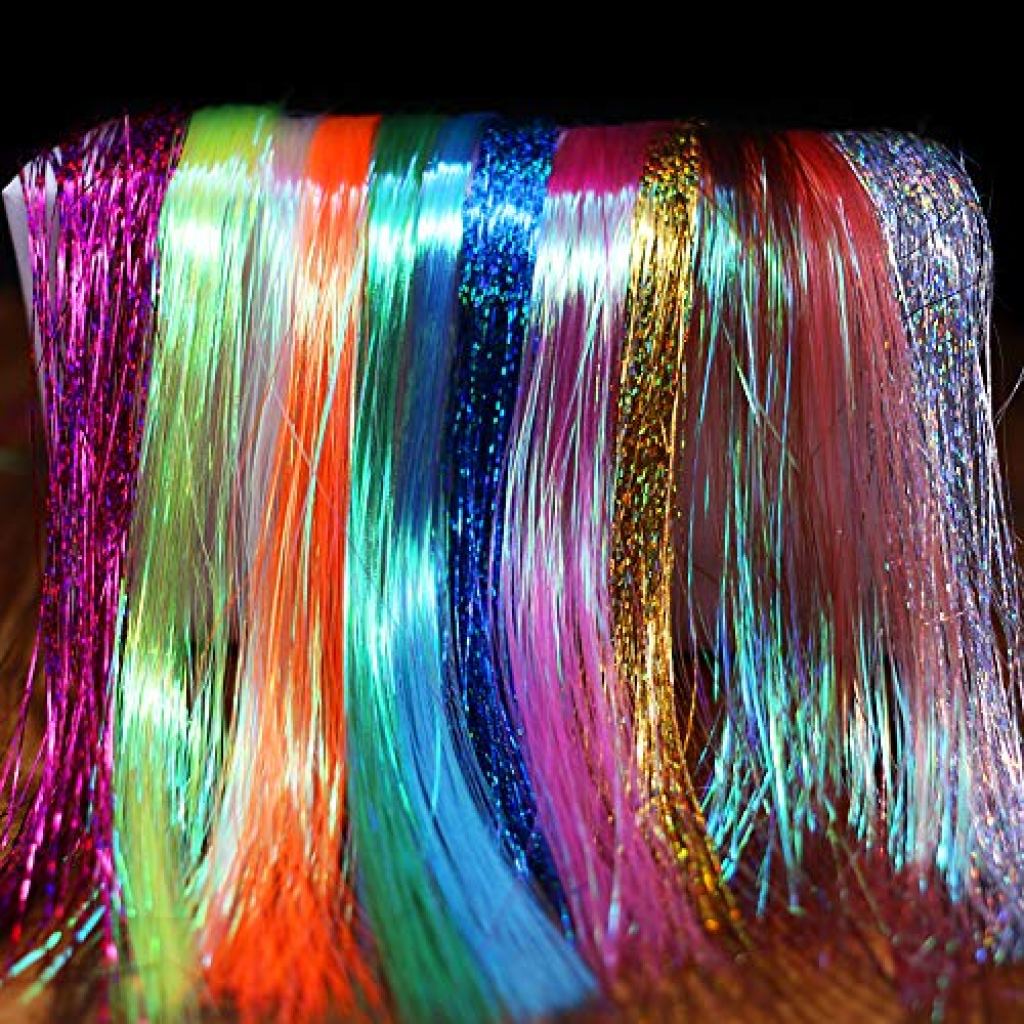 Fly Tying Materials 12 Colors Krystal Flash Ripple Flashabou Flies Fishing Lure Making Supplie Image