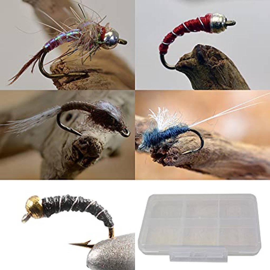 45 Flies | Midge Assortment | Mustad Signature Fly Hooks including Rainbow Warriors, Zebra Midges, WD40 and RS2 Emergers in hook sizes 18, 20 and 22 Image