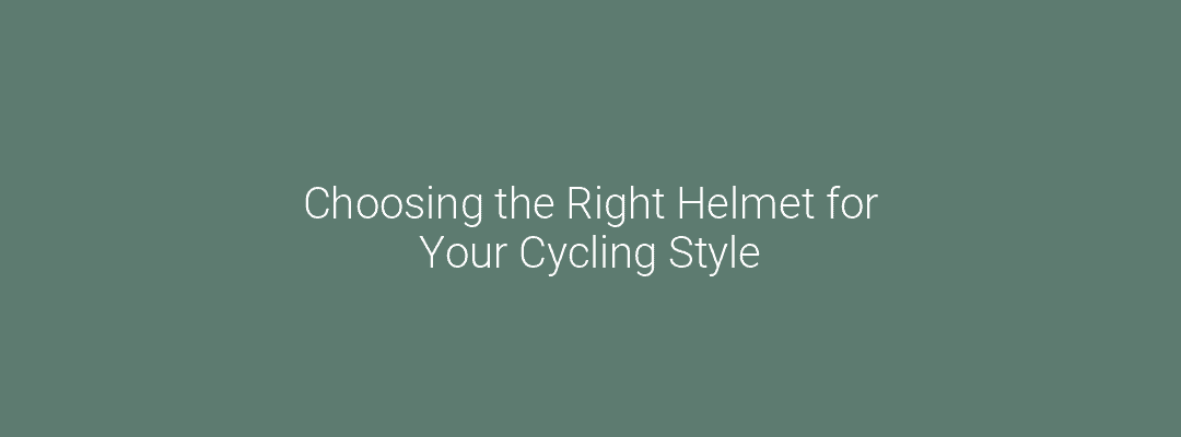 Choosing the Right Helmet for Your Cycling Style Feature Image