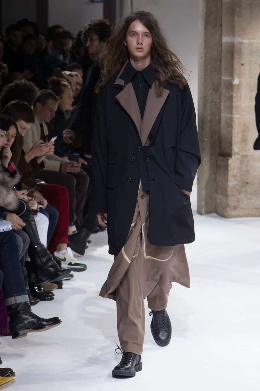 希少 yohji yamamoto 17ss LOOK7 ベルギーリネンカーゴパンツ ヨウジ 