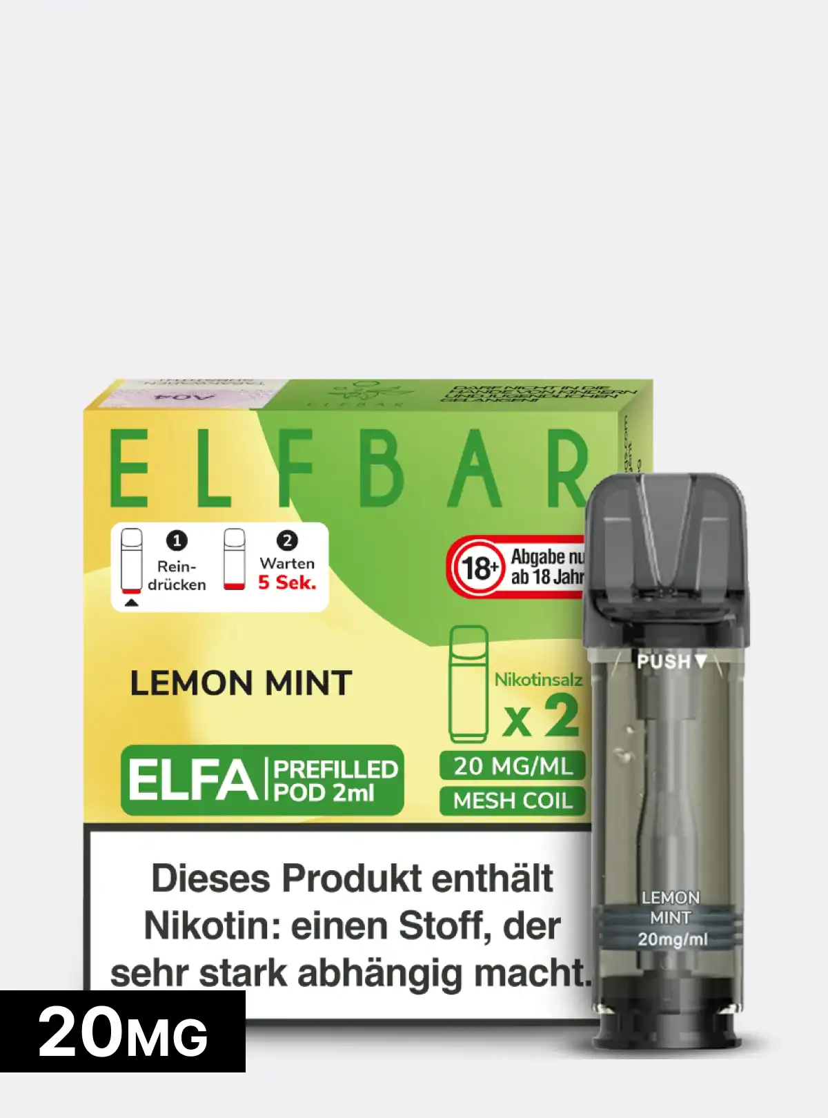 ELFBAR Pods Lemon Mint | ab 7,49 € | Original Shop elfbarpods.de