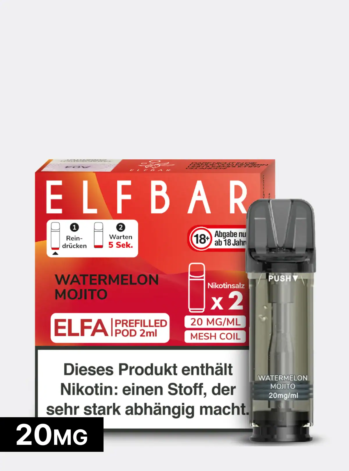 ELFBAR Pods Watermelon Mojito | ab 6,99 € | elfbarpods.de Shop