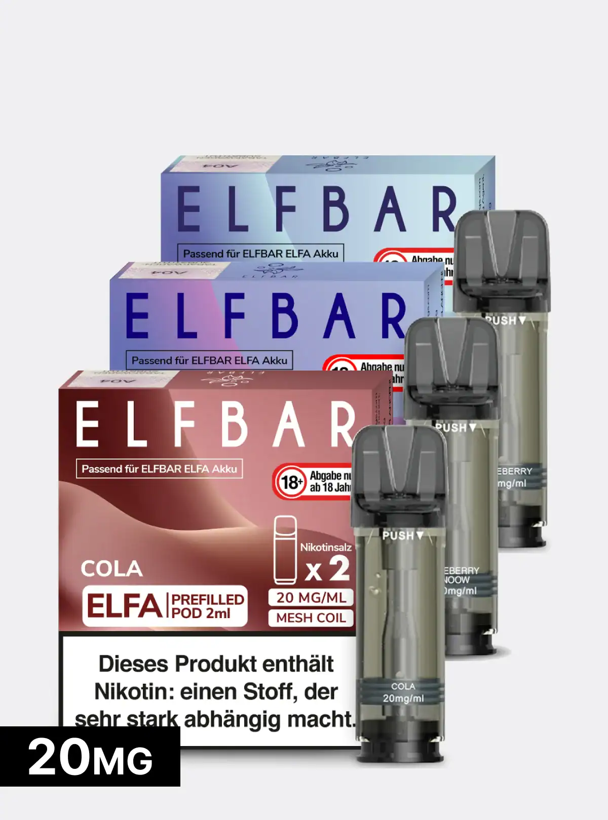 ELFBAR Pods Alle Sorten ab 6,49 € – Original, Beste Auswahl