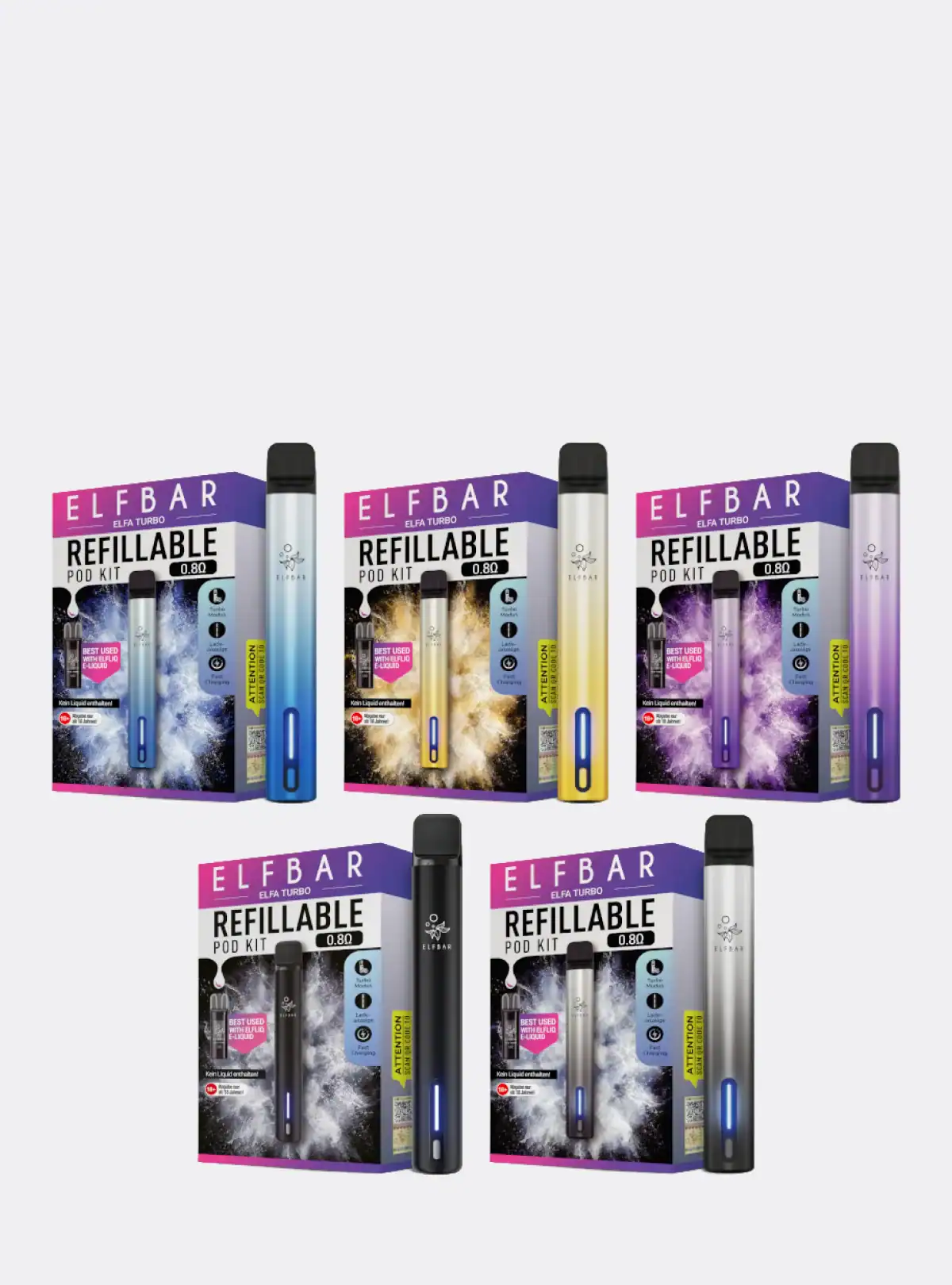 elfbar turbo blinkt 3 mal ELFBAR ELFA Turbo Kit | 550 mAh Akku | ab 10,99 €
