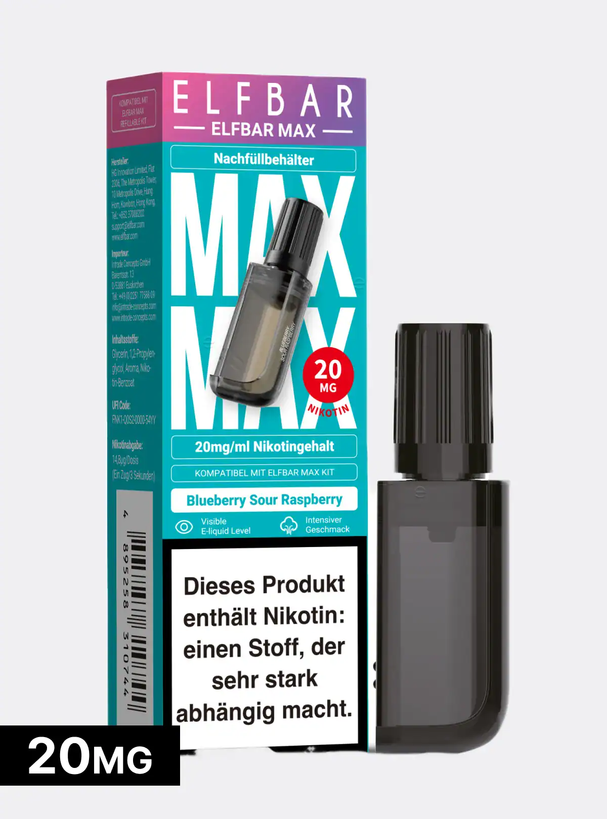 elfbar max pods tankstelle 20mg Nikotin elfbar pods zum nachfüllen Elfbar Case by MarkusW. elf-bar-max Flavor:Ultra- Grape Honeydew