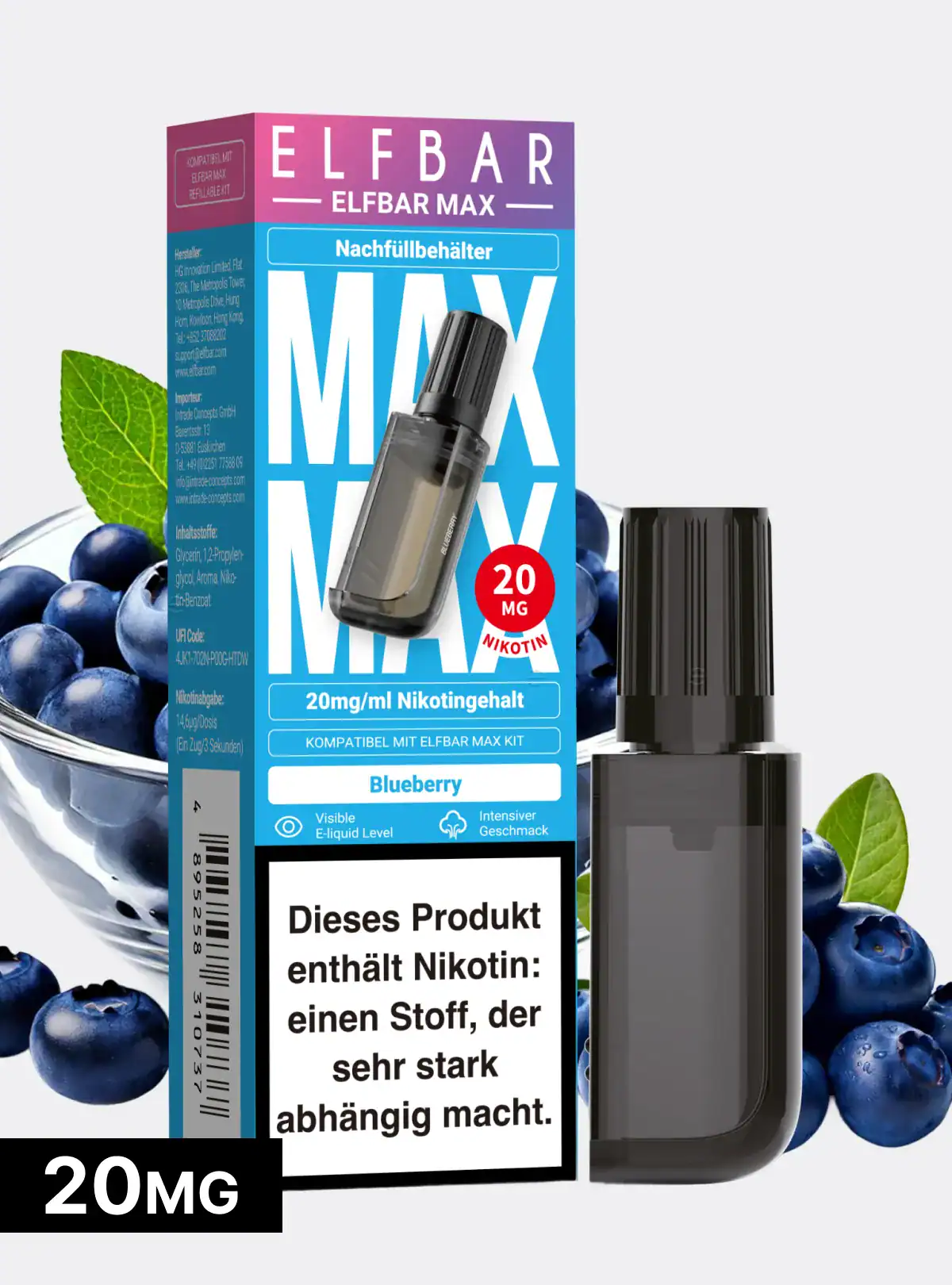 ELFBAR MAX Pods 20mg Nikotin