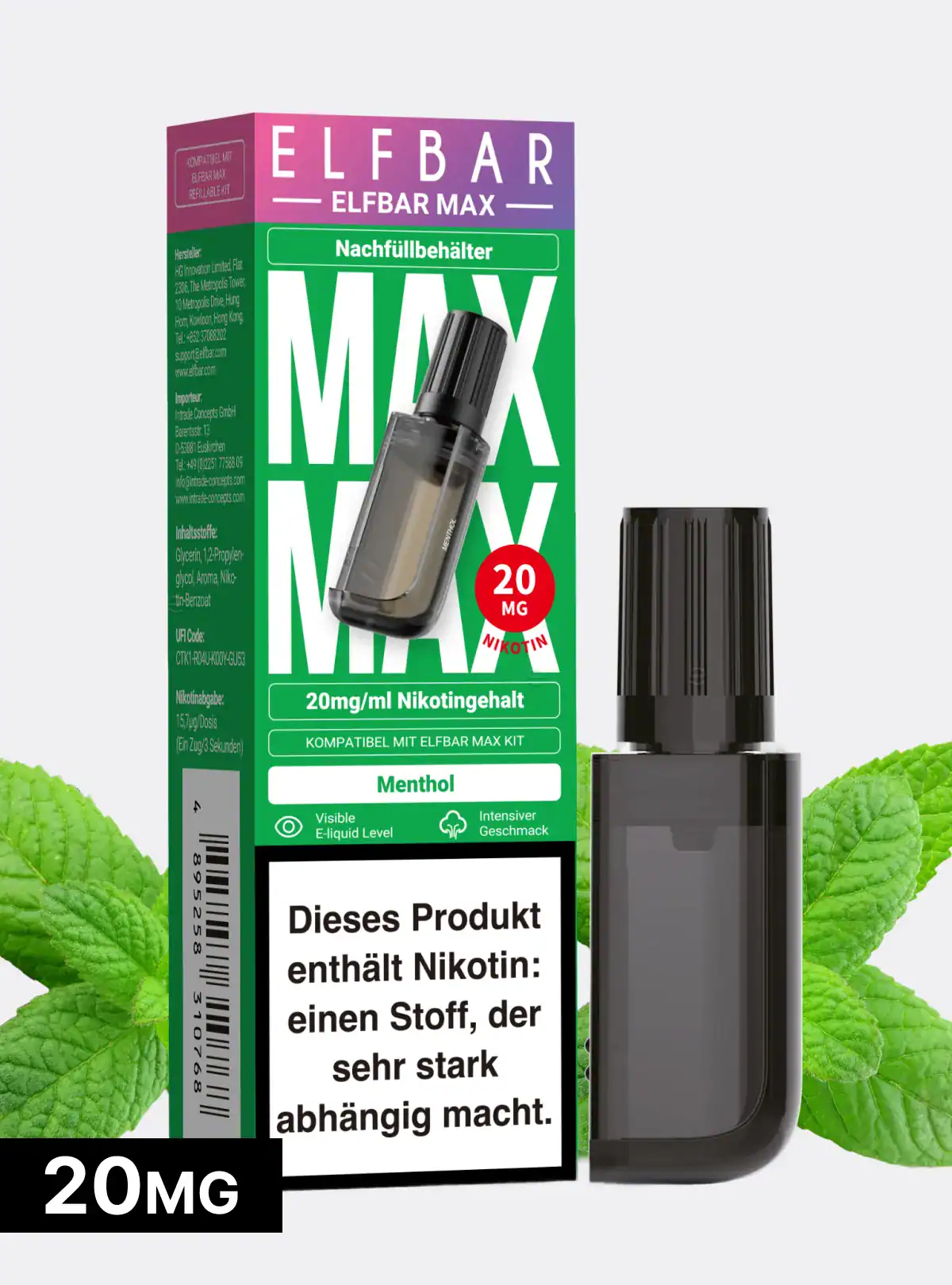 ELFBAR MAX Pods 20mg Nikotin