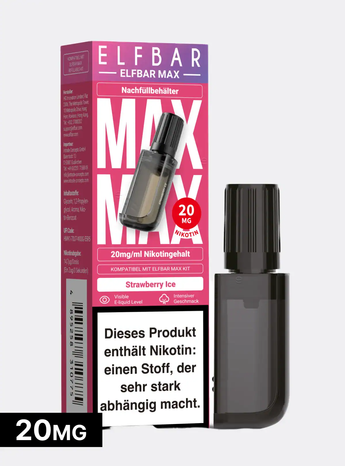 kann man elfbar max nachfüllen Pods 20mg Nikotin elfbar liquid nachfüllen What Elf Bar Pods Popular Packung:200er Packung