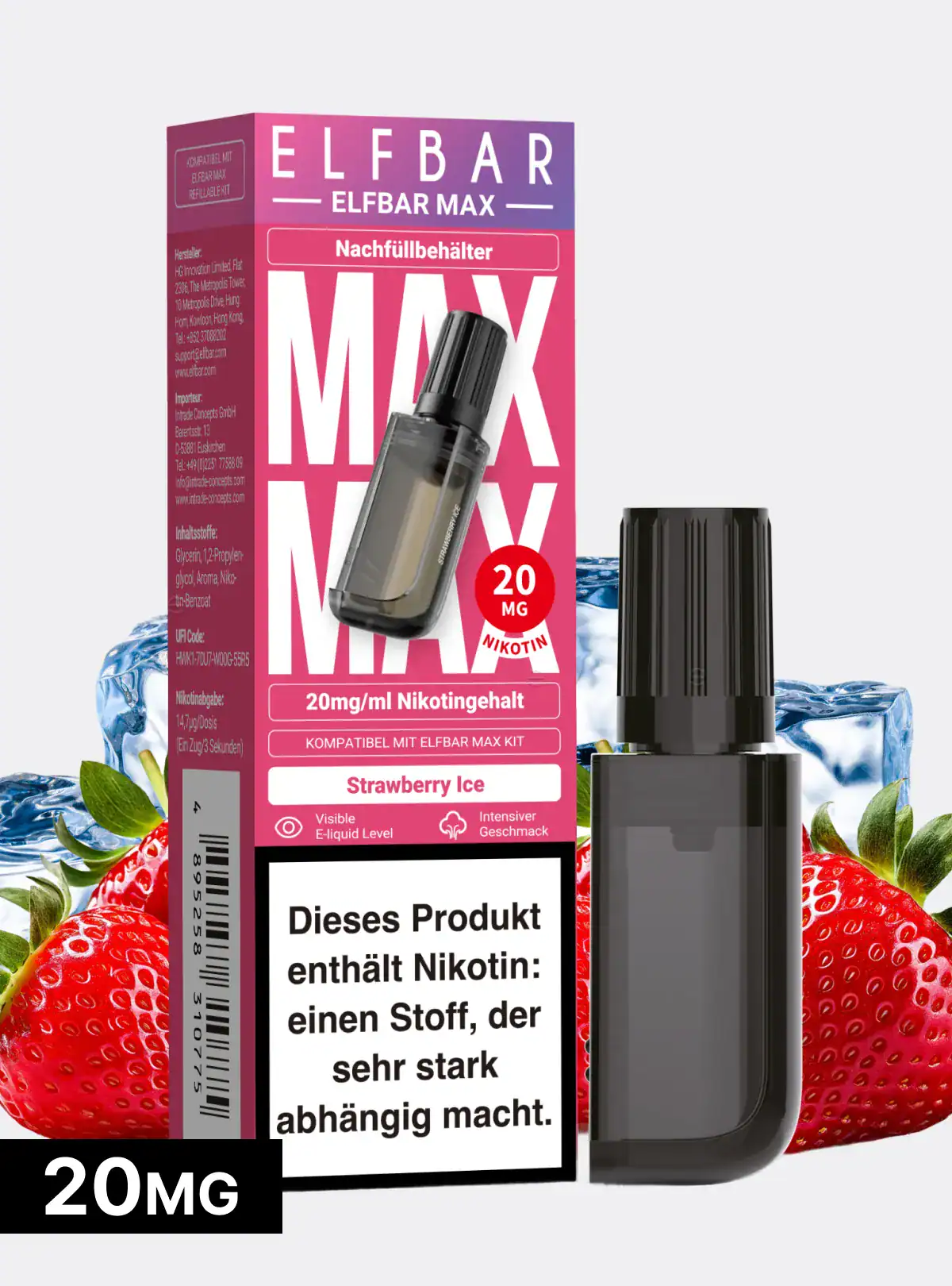 pods für elfbar max 20mg Nikotin elfbar pods zum nachfüllen ELFBAR ELFA Empty Pod 2 for £10 Flavour:Kiwi Passion Fruit Guava