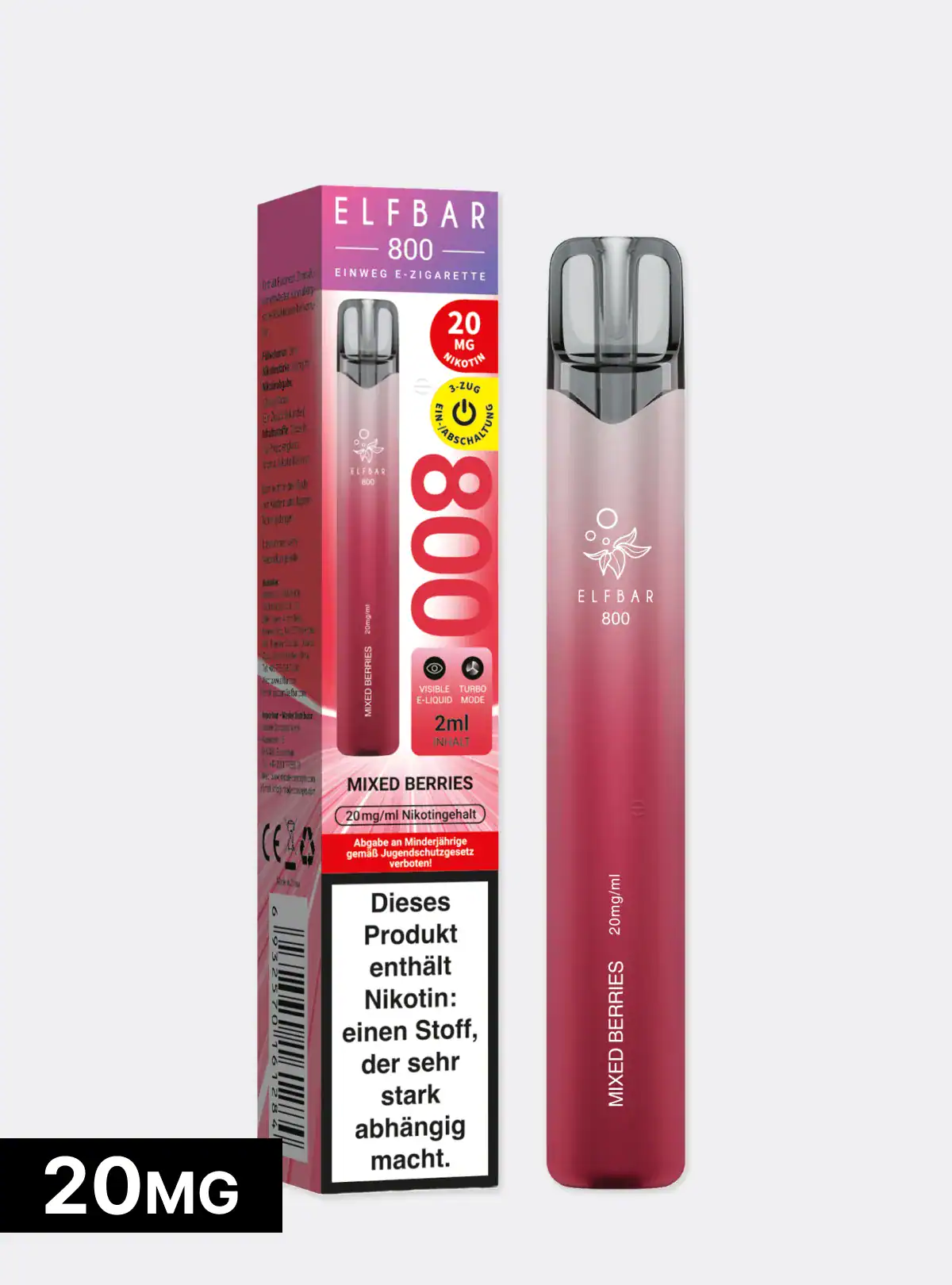 elfbar 800 wie viele züge mit Nikotin und Ohne | ab 5,49€ ARBO_CAT_VAPE alle elfbar sorten Flavors:WATERMELON ICE Lost Mary Nera Fullview