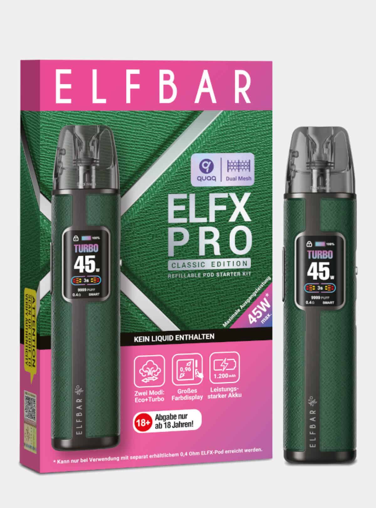 ELFBAR ELFX Pro | 1200mAh | 5 Farben | 27,99€