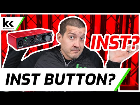 What Does The INST Button Do? Scarlett 2i2