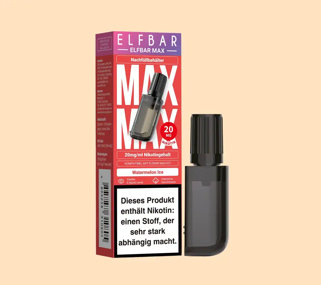 elfbar elfa master akku ▷Elfbar Max Refill Container Blueberry 20mg Nikotin 10ml main image 0