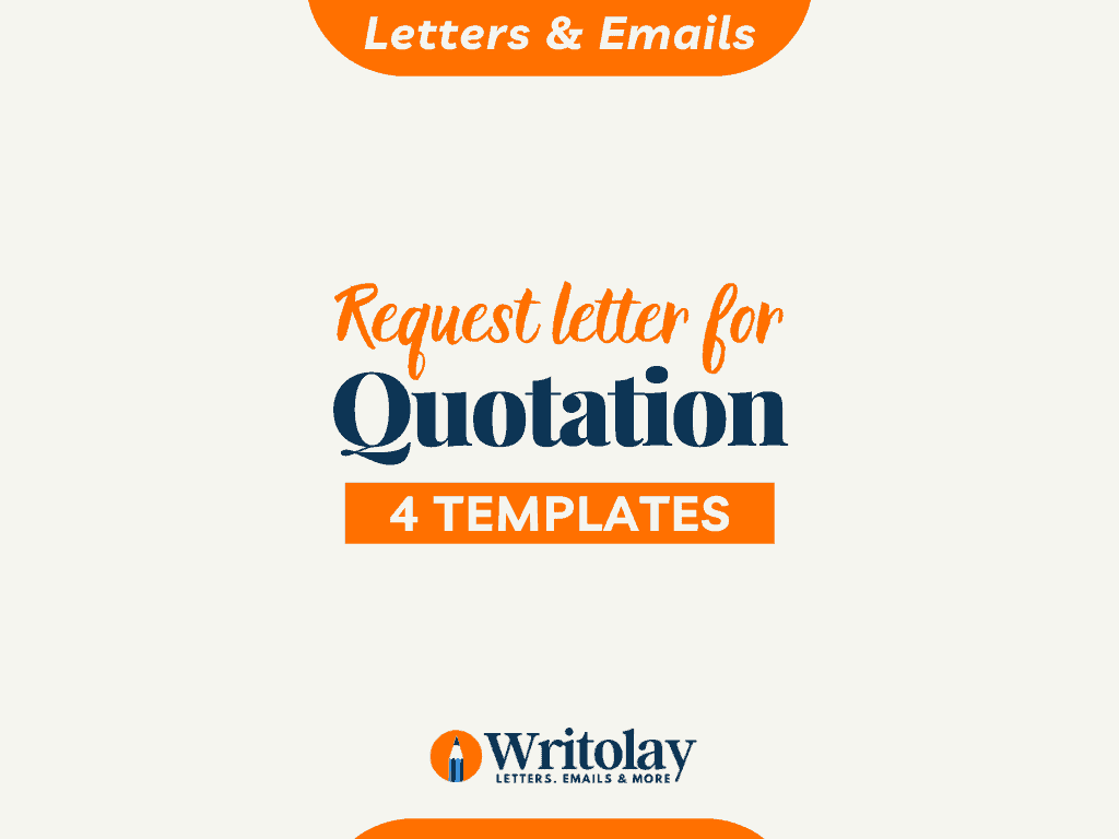 Quotation Request Letter 4 Template