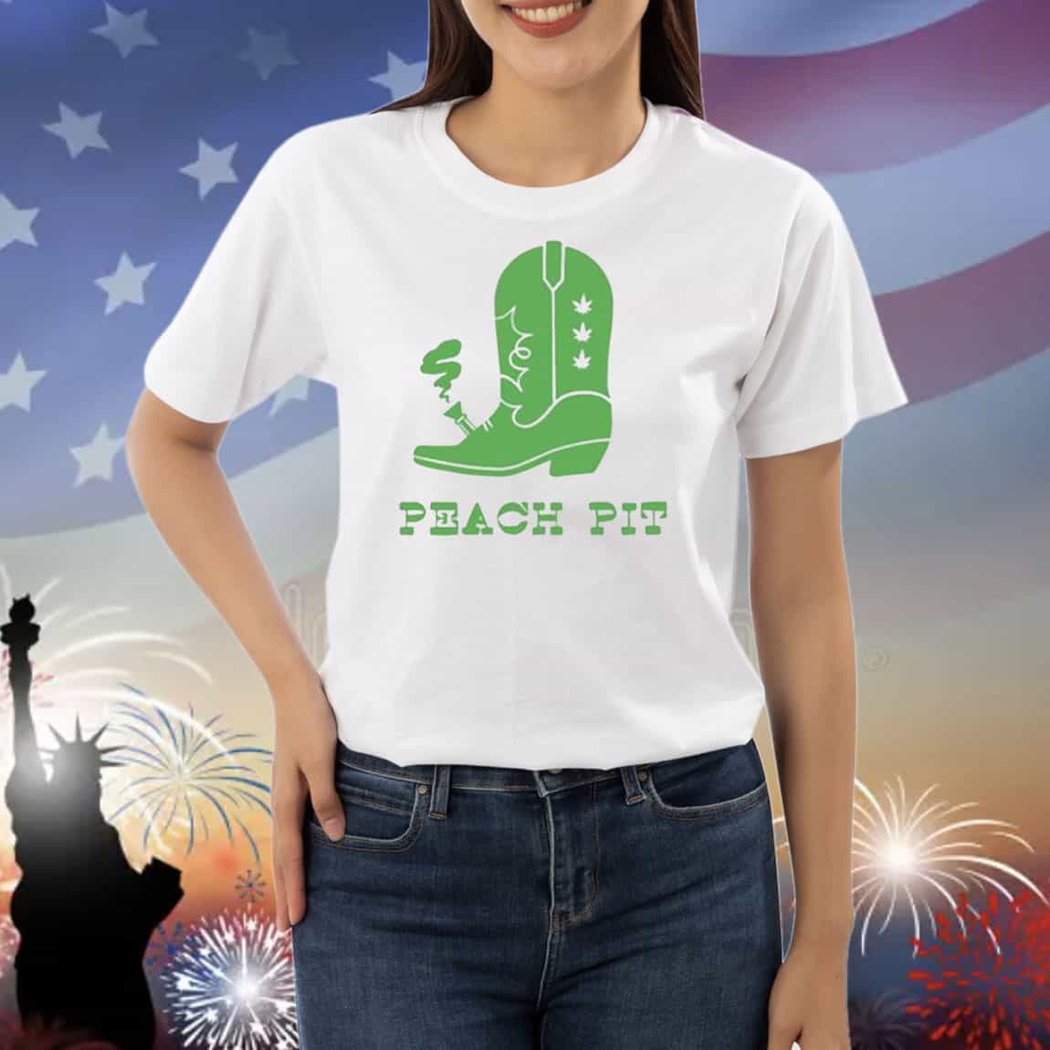 Peach Pit Boot Bong Shirts