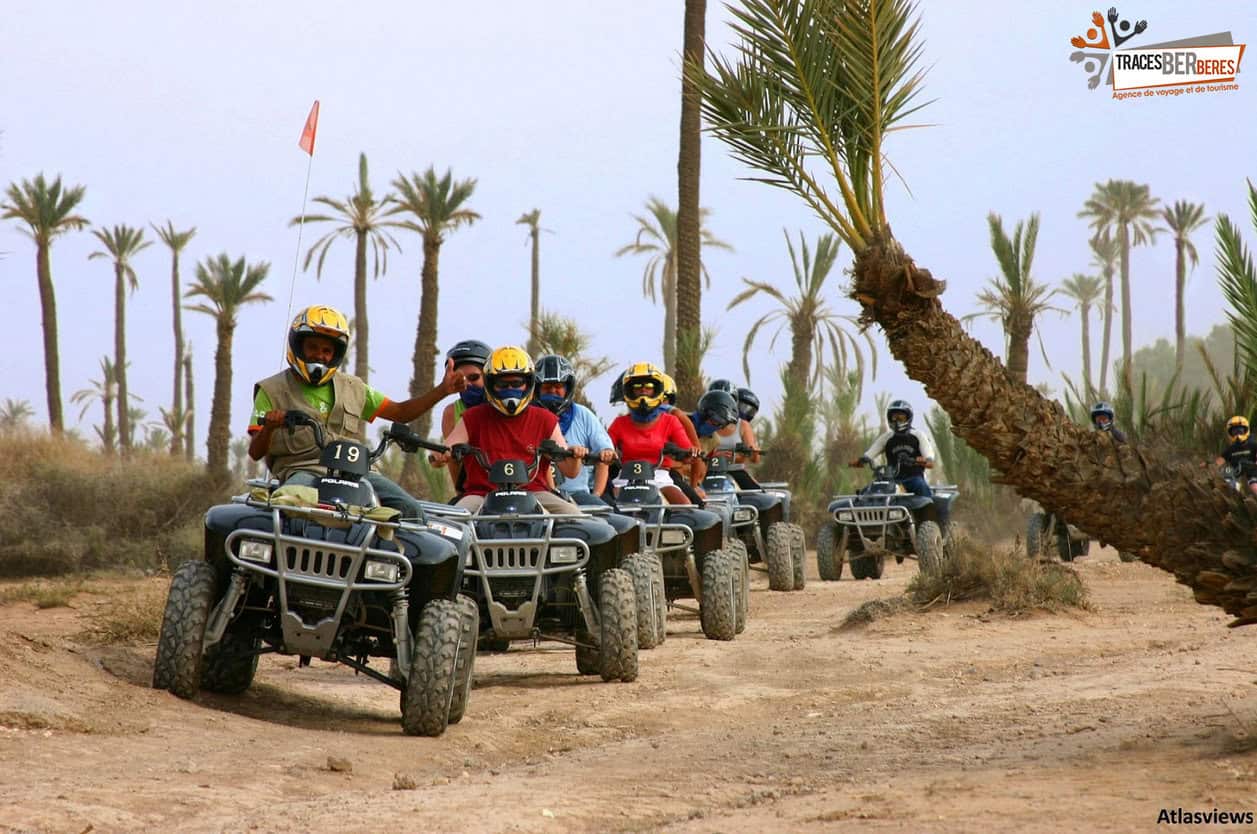 quad biking in the palmeraie