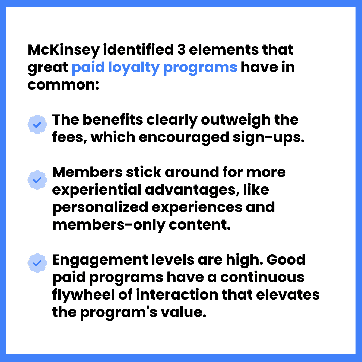 Premium loyalty program