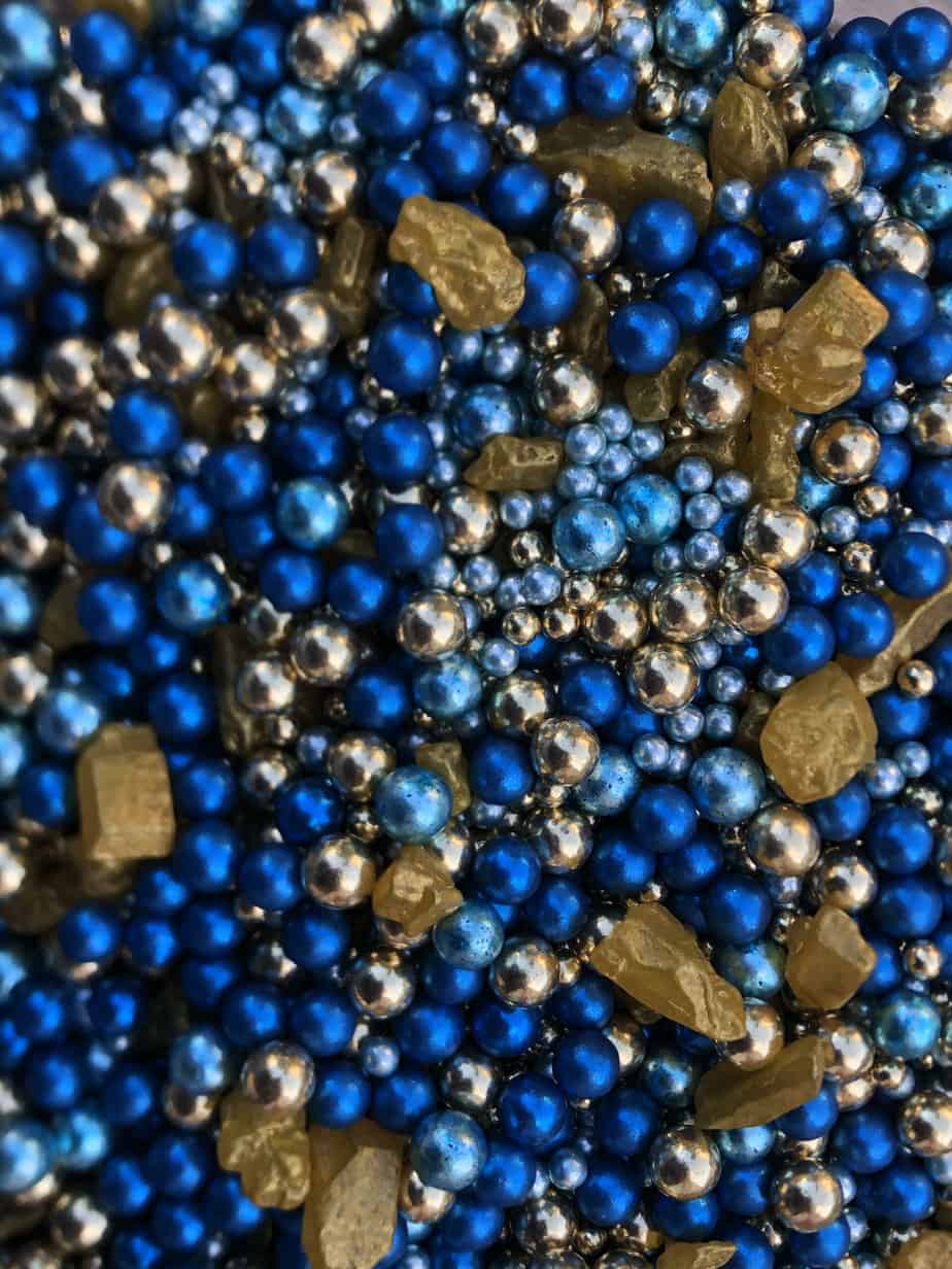 Blue and Gold Sprinkles
