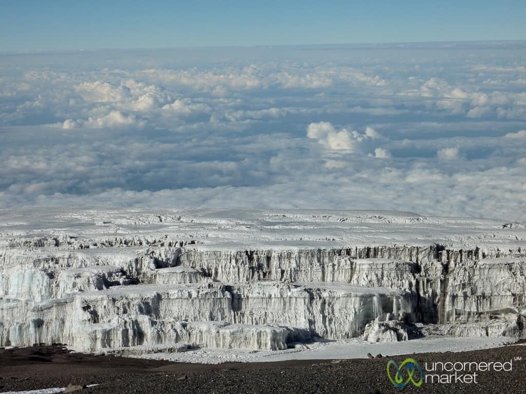 Climbing Kilimanjaro, Glaciers at Dawn
