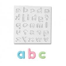 Domed Lowercase Alphabet Mould