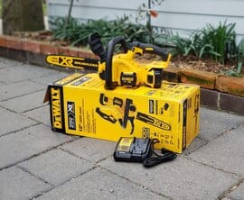 testing the dewalt max xr 20v chainsaw