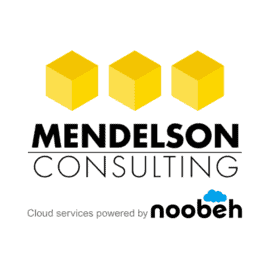 Mendelson Consulting cloud services powered by noobeh logo
