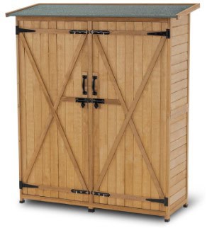 wood shed outdoor wooden cabinet