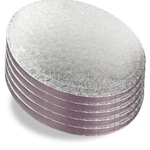 Round Silver Cake Drum