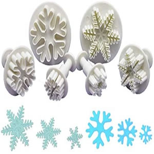 6Pcs Snowflakes Plunger Set