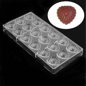 Textured Heart PC Chocolate Mould