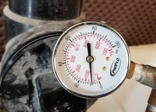 Air pressure test for drainage system