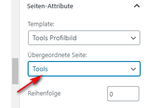 Атрибут страницы WordPress