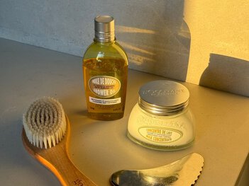 Skincare products.