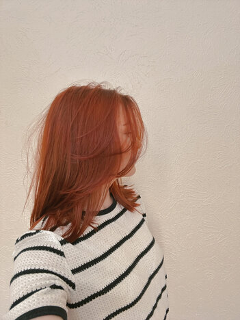 Healthy hair.